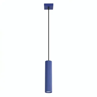 Sollux Karbon 1-flg. 8 cm Aluminium/Blau