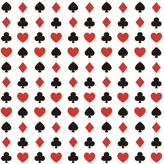 Casino Deko, Casino Party Dekorationen, Poker Garlande, 4m Papier Las Vegas Nachtparty Geburtstag Dekorationen, Rot und Schwarz Poker-Nacht-Hintergrund, für Casinodeko Party, Geburtstagsparty