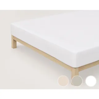 schlafgut »Pure« Bio-Spannbettlaken S / 744 Sand Light