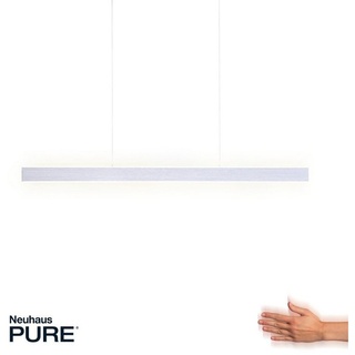 Paul Neuhaus LED Pendelleuchte Pure-Lume, Höhenverstellung, ausziehbar, Sensordimmer, Memory-Funktion, CCT-Farbtemperatursteuerung, LED fest integriert, Kaltweiß, Warmweiß, Up-/Downlight, modern-minimalistisch, in Alu oder Schwarz silberfarben