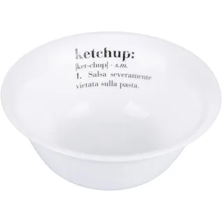 Victionary Ketchup Schale aus Opalglas, 12,5 cm, Weiß, 6 Stück