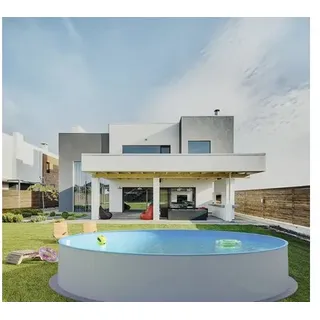 Aufstellpool Einbaupool Teileinbaupool Stahlwandpool rund Ø 400 cm 400 x 400 x 1