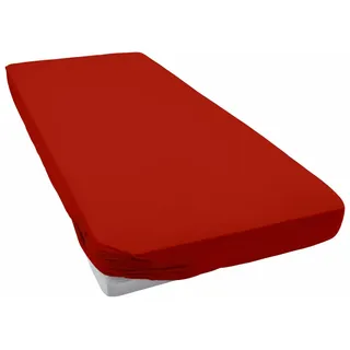 Estella Spannbettlaken Zwirn-Jersey 180 x 200 cm Rot