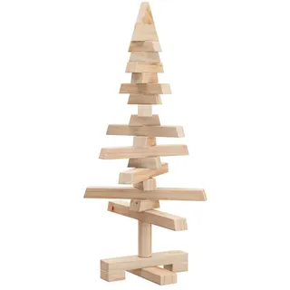 vidaXL Holz-Weihnachtsbaum Braun 150 cm