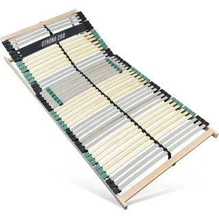 Extra stabiler Premium Lattenrost 120x200, bis 200Kg belastbar, Kopfteil verstellbar, 42 Latten, 7 Zonen Lattenrost aus Buche und verstärkter Birk...