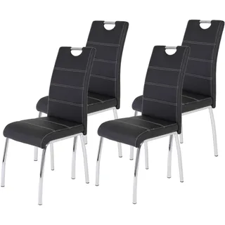 Hela Esszimmerstuhl Susi Kunstleder schwarz 4er Set