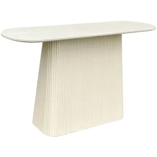 Natur24 Beistelltisch Partrice Konsolentisch 140x40x76 cm Mangoholz Weiß