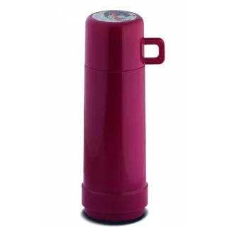 ROTPUNKT Isolierflasche 1 Liter mit integriertem Becher - Hochwertige Isolierkanne Made in Germany I Bis zu 24 h heiß & 36 h kalt (Jesper 60, Plum)
