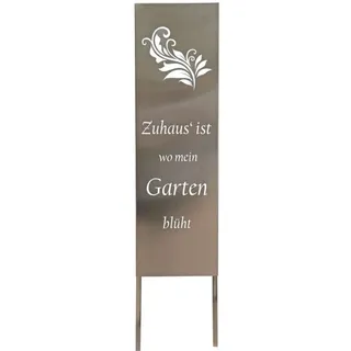 Garden Pleasure Gartenstecker Gartenschild FARN aus Edelstahl