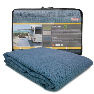 friedola AEROTEX Zeltteppich in Tasche , blau 250x600cm, wasserdurchlässiger Vorzeltteppich