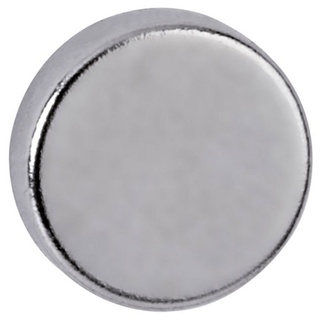 Maul Magnet Maul Neodym Magnet (x H) 10 mm x 3 mm Scheibe Silber 10 St. 6166396 silberfarben