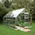 128 Alu silber Blankglas 3 mm 9,9 m2 inkl. Fundamentrahmen
