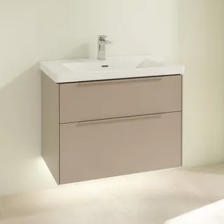 Villeroy & Boch Waschbeckenunterschrank 2 Auszüge 77,2 x 47,8 x 57,6 cm Taupe