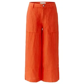 Oui Leinen Hose Orange 34