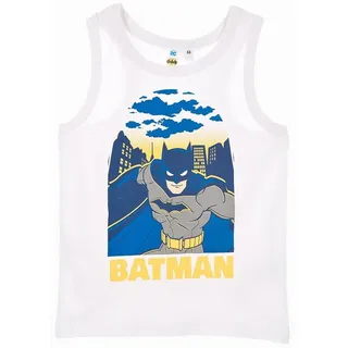 Batman Muskelshirt Jungen Tank-Top Sommer-Shirt Muskel-Shirt weiß 140