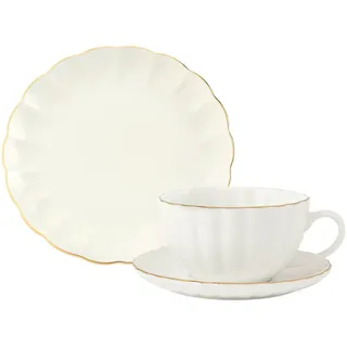Novel Kaffeeservice Mariella, Keramik, 18-teilig, Abstraktes, 350 ml,350 ml, Lfgb, Essen & Trinken, Geschirr, Geschirr-Sets, Kaffeeservice