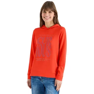 Cecil Hoodie Shirt mit Print Orange L