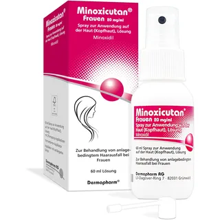 Minoxicutan für Frauen – Minoxidil Spray 20mg/ml – Stoppt Haarausfall, fördert natürliches Haarwachstum – 60 ml