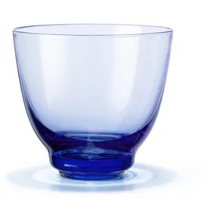 Holmegaard - Flow Wasserglas 35 cl, dunkelblau