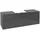 Waschbeckenunterschrank 160 x 55 cm Glossy Grey