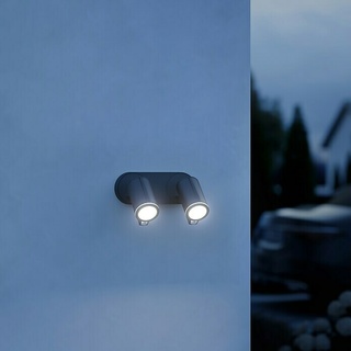 Steinel LED-Sensor-Außenwandleuchte SPOT DUO SC anthrazit  (14,6 W, L x B x H: 17,5 x 24,7 x 9,8 cm, Anthrazit, Warmweiß)
