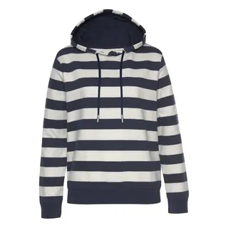 H.I.S. Kapuzensweatshirt marine/ecru-gestreift 40/42