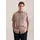 Schwarze Rose Herren Gr L 42 normale Ärmellängen beige 100 Leinen kariert regular fit Hemden Regular 1/2 Kentkragen