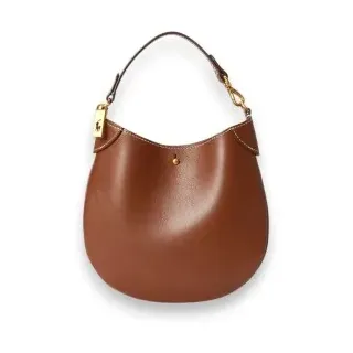 Polo Ralph Lauren für Damen. 427P06814002 Braune Leder-Handtasche Polo ID (OSFA), Lässig