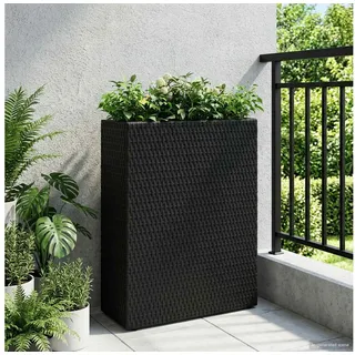 vidaXL Hoher Pflanzkübel 55 x 22 x 70 cm Schwarz