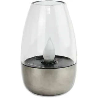 Kynast Solarleuchte Edelstahl/Kunststoff Höhe 10,5 cm 1 Stück Transparent/Silber