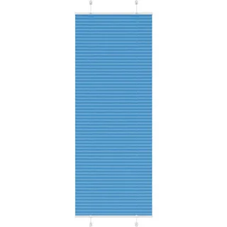 Plissee Blau 80x200 Cm Stoffbreite 79,4 Cm Polyester