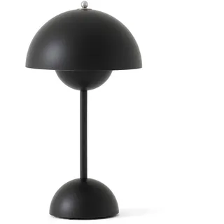 &Tradition - Flowerpot Akku Tischleuchte VP9 mit magnetischem Ladekabel, matt, schwarz