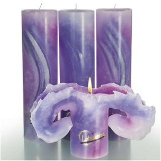 Candela Lotuskerze Aquarell violett 28 cm