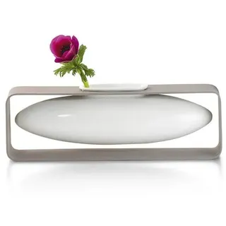 Philippi - Float Vase, rund - schebende Vase im Metallgestell - für Tupen, Rosen, effektvolle dekorative Vase
