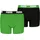 Jungen Boxershorts Everyday Basic 2er Pack grün schwarz