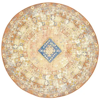 Tom Tailor Outdoorteppich, Terracotta, Textil, orientalisch, rund, Textiles Vertrauen - Oeko-Tex®, Teppiche & Böden, Teppiche, Outdoorteppiche