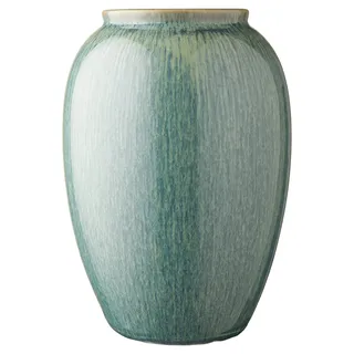 BITZ - Vase/BLumenvase - Stoneware - Grün/glasiert - (HxD) 25 x 15,5cm