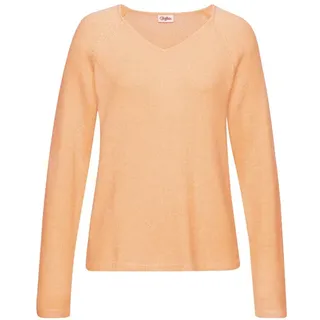 Buffalo V-Ausschnitt-Pullover orange 36/38