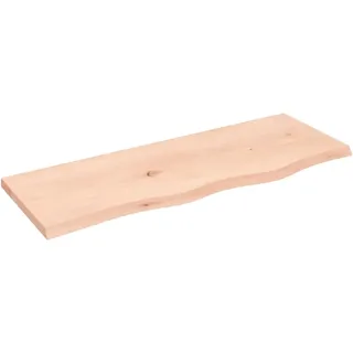 vidaXL Wandregal 80 x 30 x 2 cm Eiche Unbehandelt