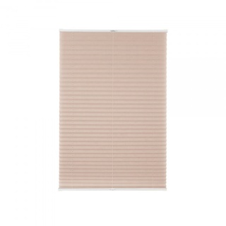 Elegance Plissee | Polyester-Stoff, lichtdurchlässig, 80x200 cm, beige | VICTORIA M