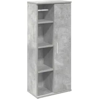 vidaXL Badezimmerschrank mit Rollenhalter 22 x 90 cm Grau