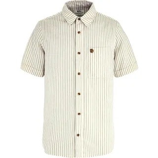 Fjällräven Övik Travel Kurzarmhemd Chalk White / Sand Stone XL