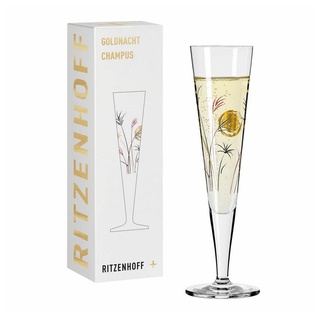 Ritzenhoff Champagnerglas Goldnacht Champagner 013, Kristallglas, Made in Germany bunt