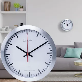 casativo outfit Casativo Funk-Wanduhr 25 cm 25 grau/silber