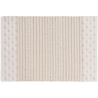 douceur d'intérieur Artemis rechteckiger Teppich (60 x 90 cm), Baumwolle/Polyester, Verzierungen und Metallfäden