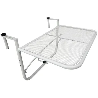 Outsunny Balkonhängetisch 60 x 56 x 45 cm Weiß