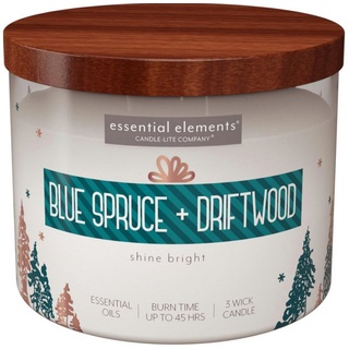 Candle-liteTM Duftkerze Duftkerze Blue Spruce & Driftwood - 418g (1.tlg) weiß