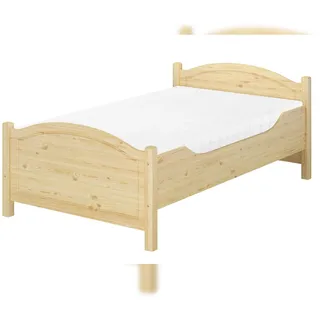 Erst-Holz Seniorenbett extra hoch 120x200 Massivholz Einzelbett mit Matratze und Rost 60.40-12 M