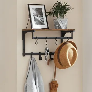 VASAGLE Wandgarderobe LCR103B01 Braun