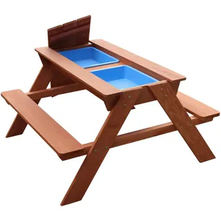 Sand-, Braun, Kunststoff, Hemlocktanne, 89x50.5x89 cm, EN 71, CE, FSC 100%, Gartenmöbel, Kinder-Gartenmöbel